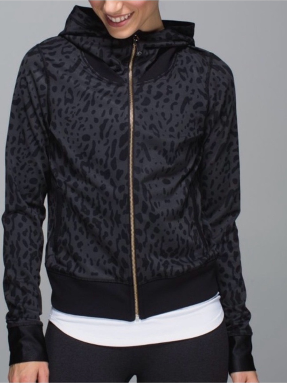 Lululemon Namaskar Animal Print Hoodie Size 6